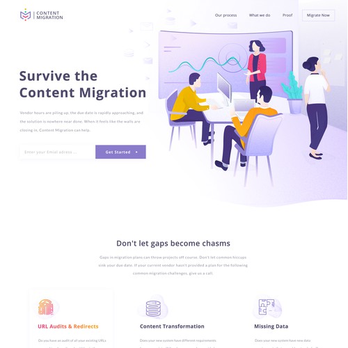 landing page