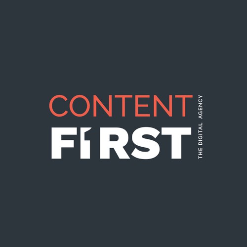 Logo design for Content First, a Digital marketing agency