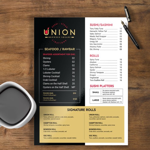 Restaurant Menu Design