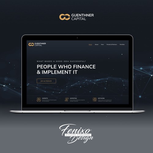 Website for investment firm, Financial, Startup, Funds
