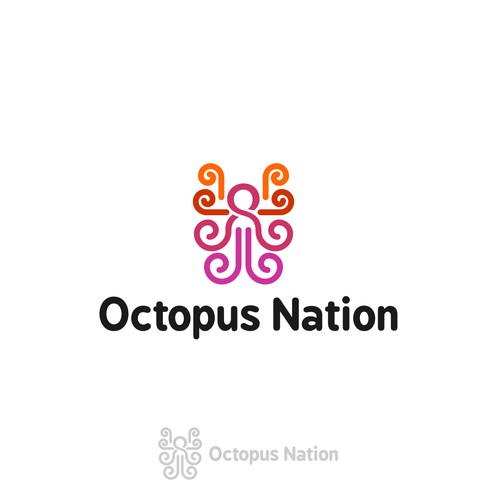 Hip octopus logo for a clothing line.