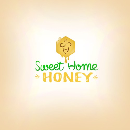 Logo designed to honey trade.