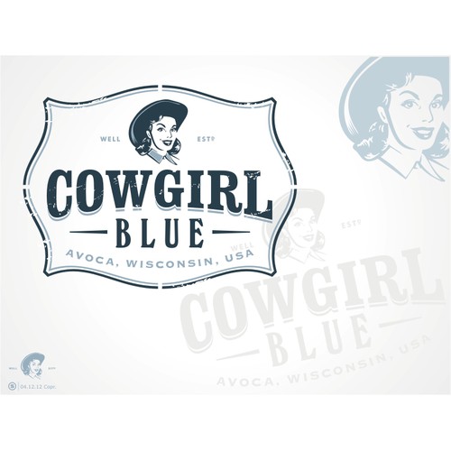 Time to Giddy Up!  Need a logo for Cowgirl Blue :)  