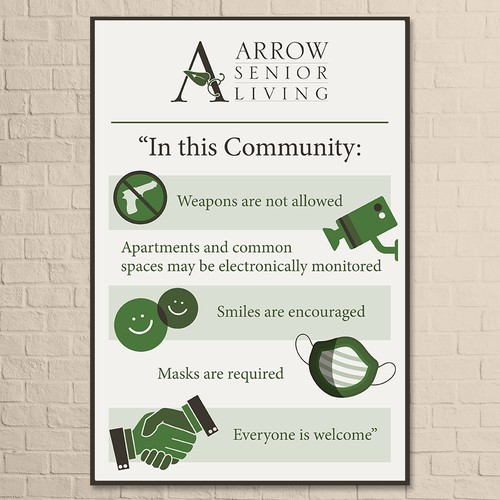 Signage for Arrow Senior Living