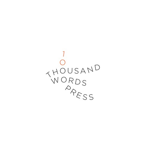 Whimsically Clean:  Thousand Words Press Needs a Logo and Biz Card