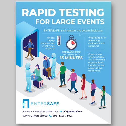 Flyer for Covid-19 Rapid test service 