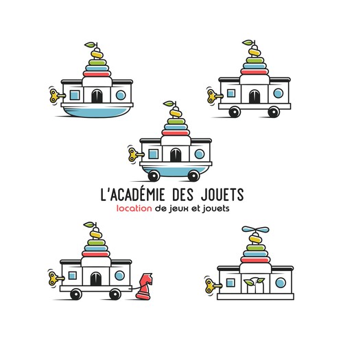 Additional logo versions for rental toys company