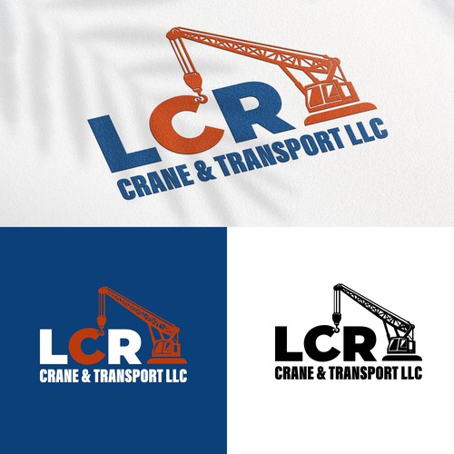 LCR CRANE & TRANSPORT LLC || Logo Design
