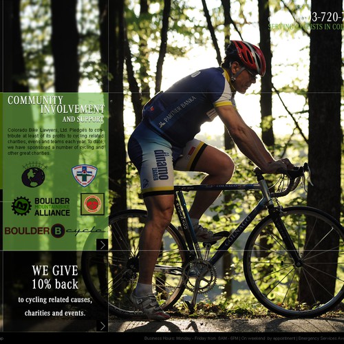 website design for Colorado Bike Lawyers, Ltd.