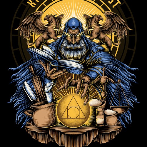 Alchemist tshirt design concept