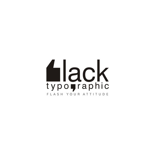 Logo concept for BLACK TYPOGRAPHIC