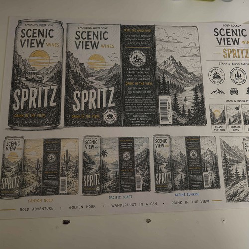 Scenic View Wines: Beverage Can Label System