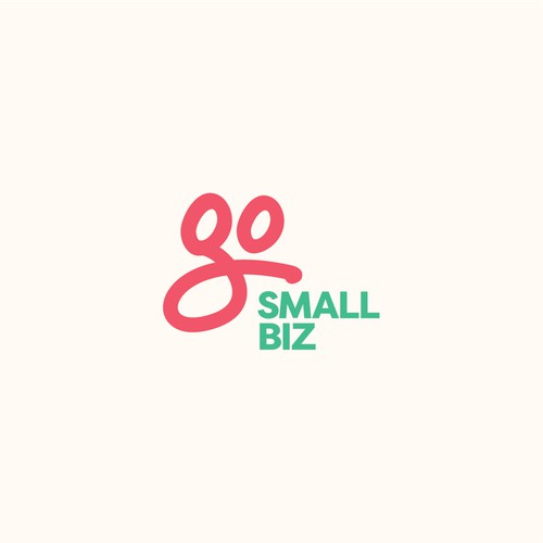 Friendly logo for a company helping small businesses