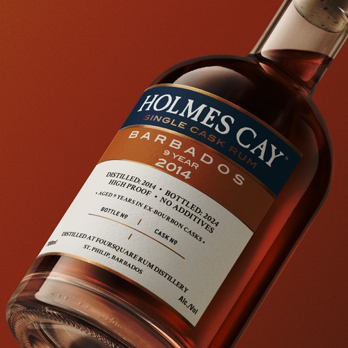 Holmes Cay Single Cask labels