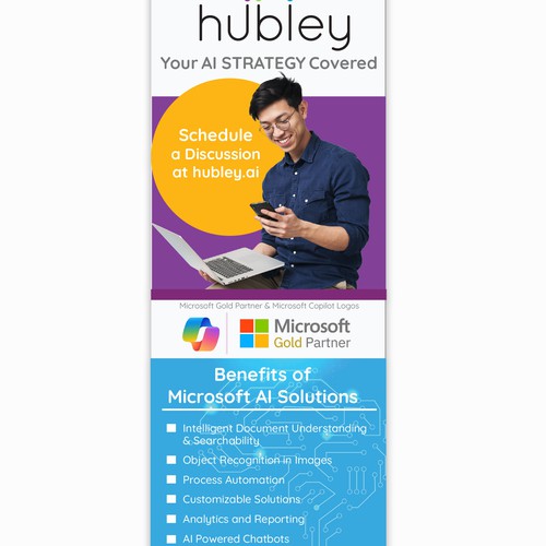 Vertical banner design concept 