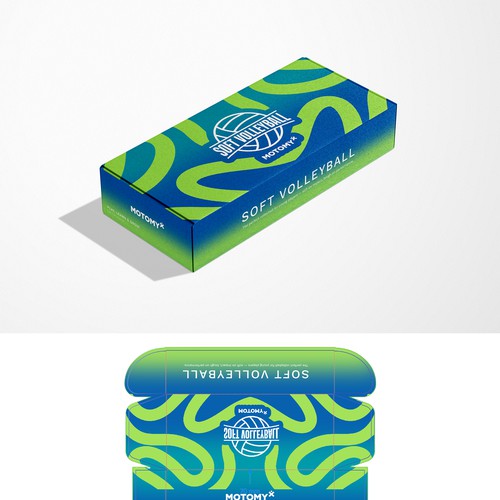 box design for Motomy Soft Volleyball