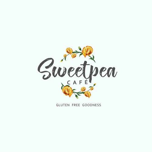 logo design for sweetpea cafe