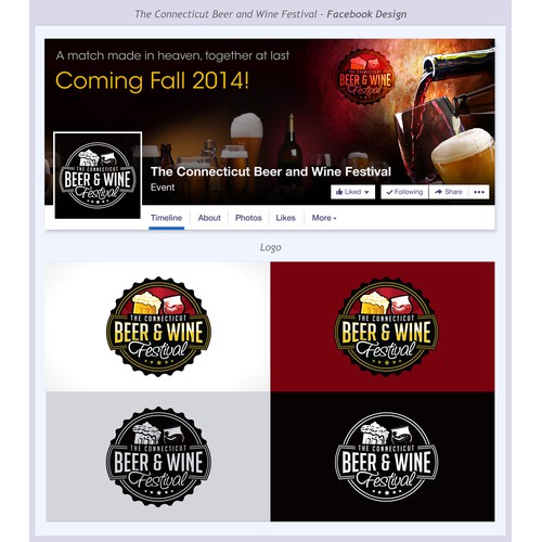 Facebook Cover Photo and Logo for new connecticut craft beer and wine festival