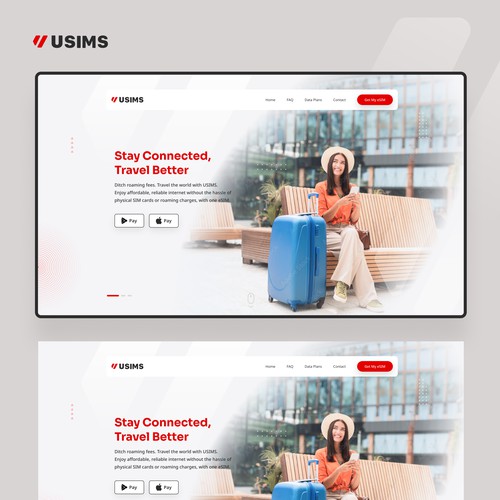 Web Design concept for USIMS