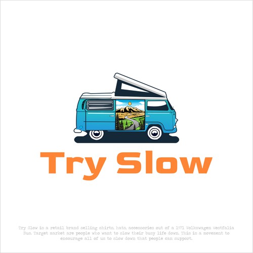 Illustration Logo Design for Try Slow