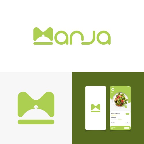 Online food ordering application logo