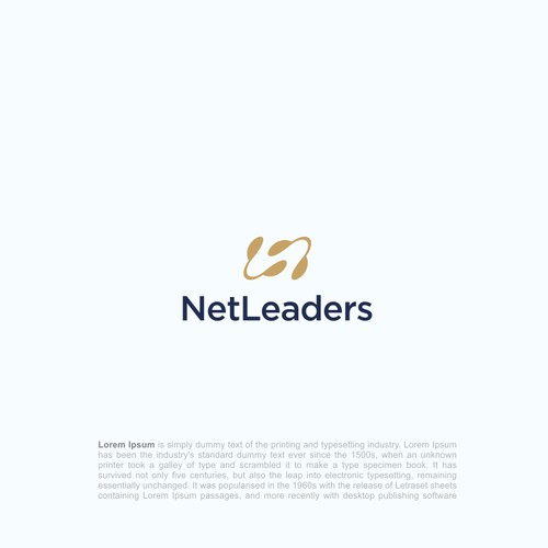 leadership + letter N logo + tech feel logo concept