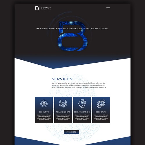 Website concept for a Consulting company