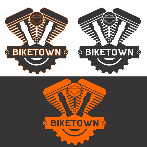 Logo concept for used Harley-Davidson bike shop