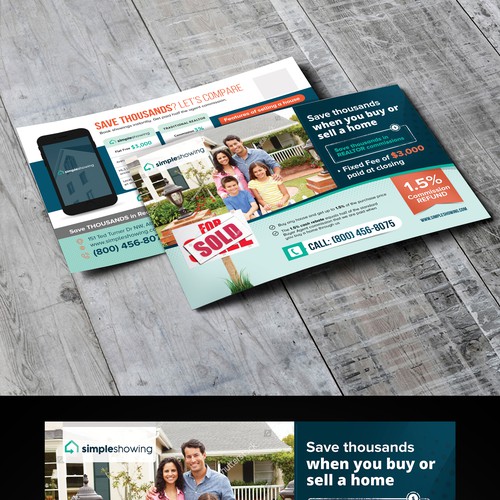 Post card for real estate company