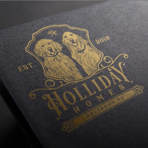 Holliday Homes logo design