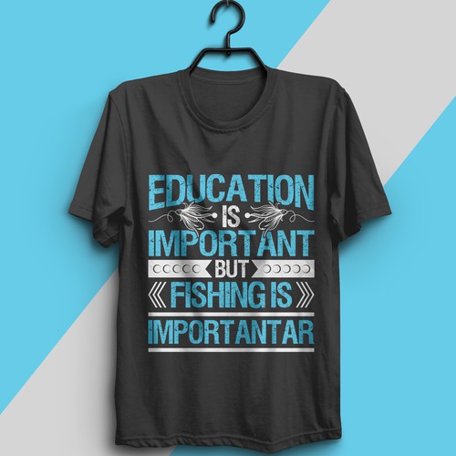 Trendy fishing T shirt Design