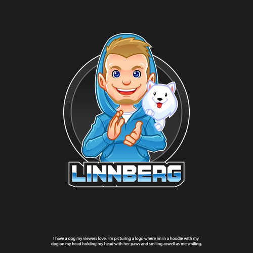 Twitch Streamer Logo design for «Linnberg» Contest Entry