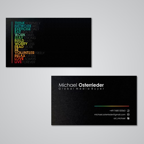 Thank you for creating an awesome business card