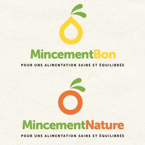 Concept de logo pour gamme de produits pour une alimentation saine 