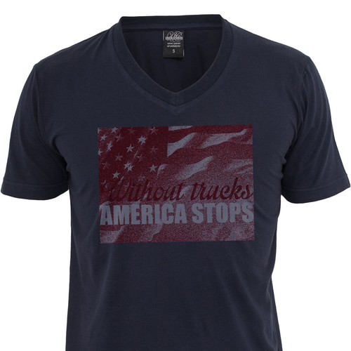 Design me an awesome t-shirt for American Truckers! Get in here!