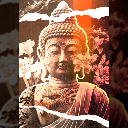 Buddha Tattoed Poster