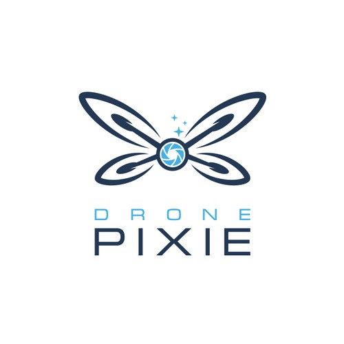 Playful Logo Design for Drone Pixie