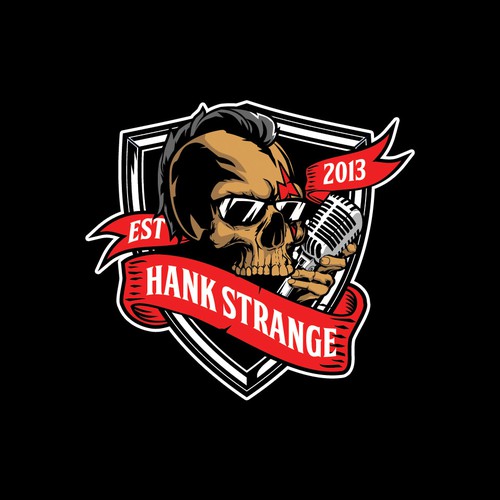 skull mohawk for HANK STRANGE logo