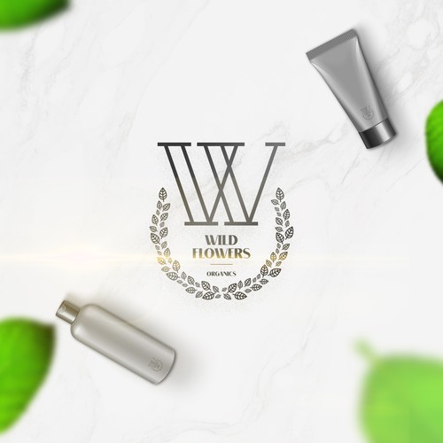 Wild flowers logo concept
