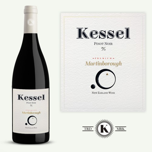 Design a captivating unique boutique wine Label KESSEL