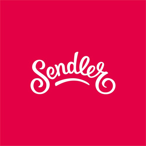 a logo proposal with hand lettering for Sendler