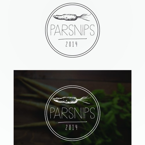 Logo design for Brooklyn food market, Parsnips