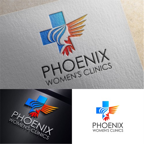 Create a logo for a new women's hospital (Phoenix Women's Clinics)