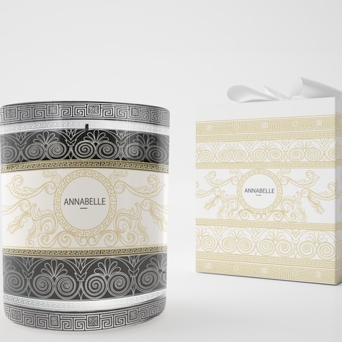 Pattern design for a luxury wax candle range.