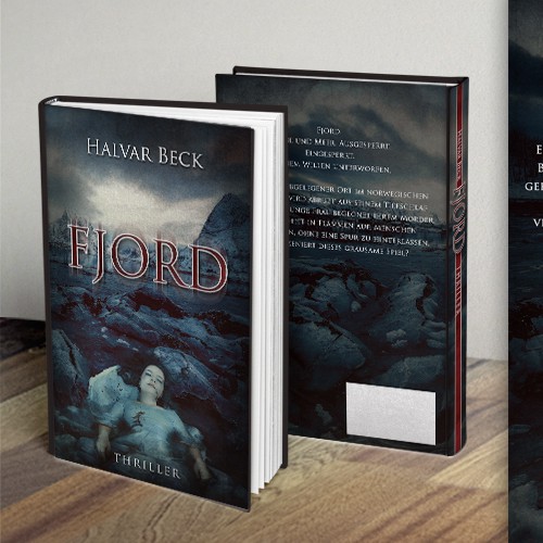 Book cover design for thriller novel