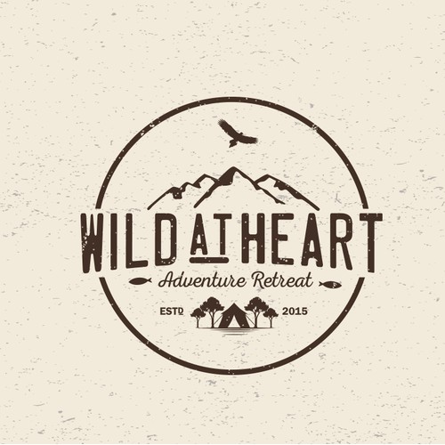 Logo design concept for a rural adventure retreat business