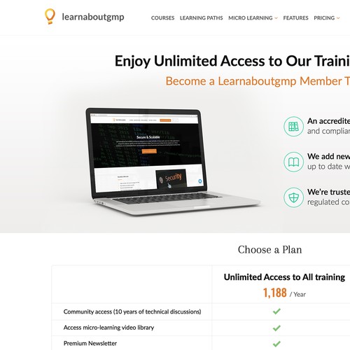 Learnabougmp Pricing page