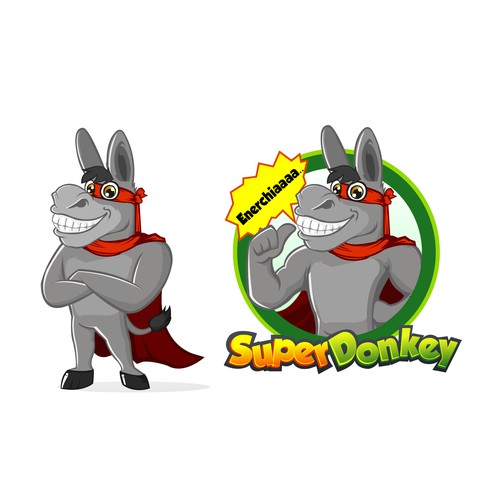 Help Donkey Jr. met een nieuw logo