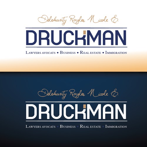 Help Delehanty Rinzler Druckman with a new logo