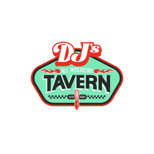 Americana Logo Concept for DJ's all american tavern